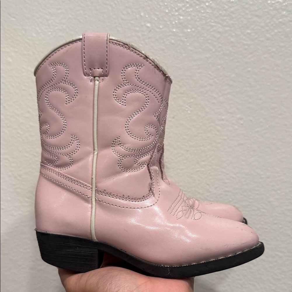 Old West Kids Pink Boots